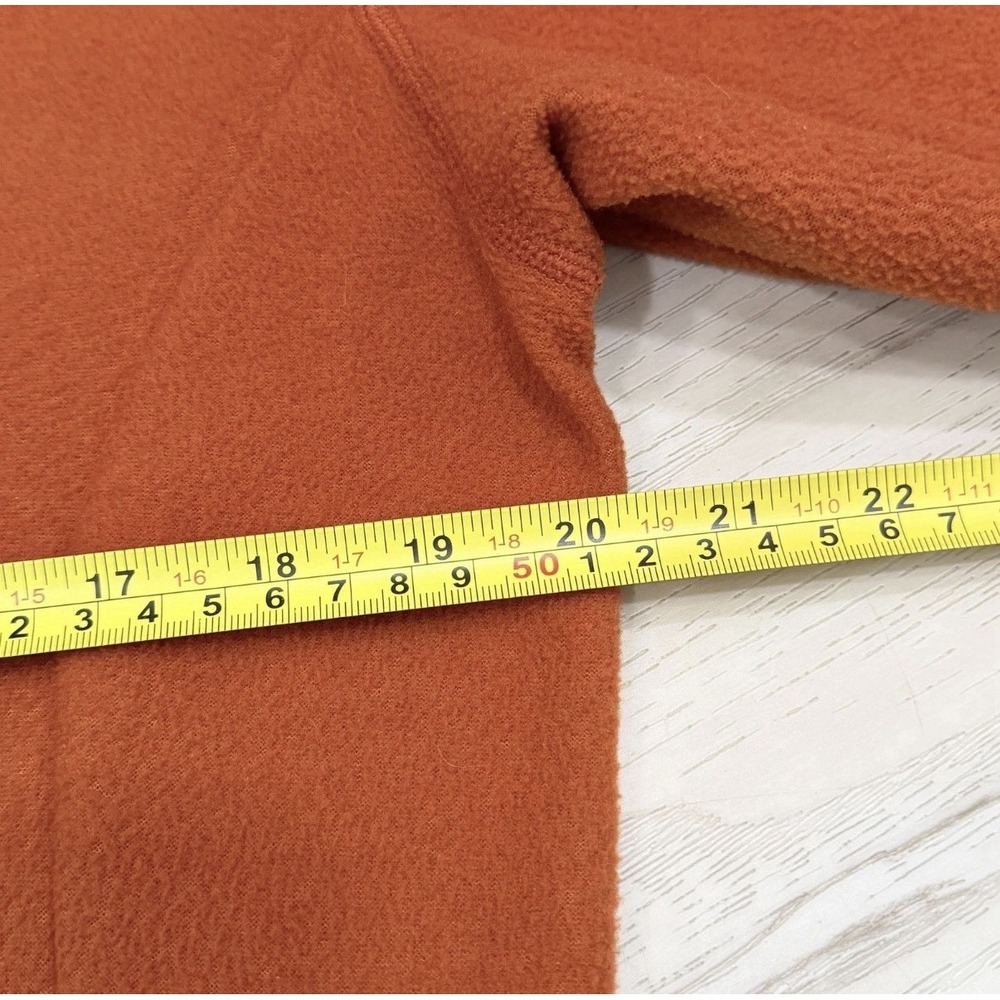 Patagonia Synchilla Jacket Womens Large Orange Fleece Full Zip Outdoor Hiking - Picture 5 of 9